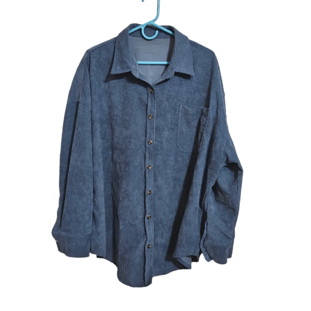 Corduroy Style Button Up